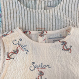 Konges Sløjd A/S WOVEN ROMPERS & JUMPSUITS stripe bluie
