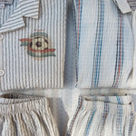 Konges Sløjd A/S WOVEN SHORT SLEEVE SHIRTS stripe bluie