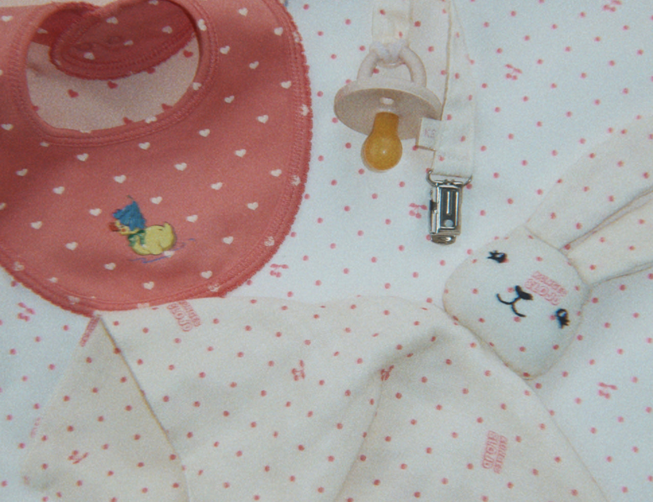 Konges Sløjd A/S BIBS coeur lantana/teddy coeur