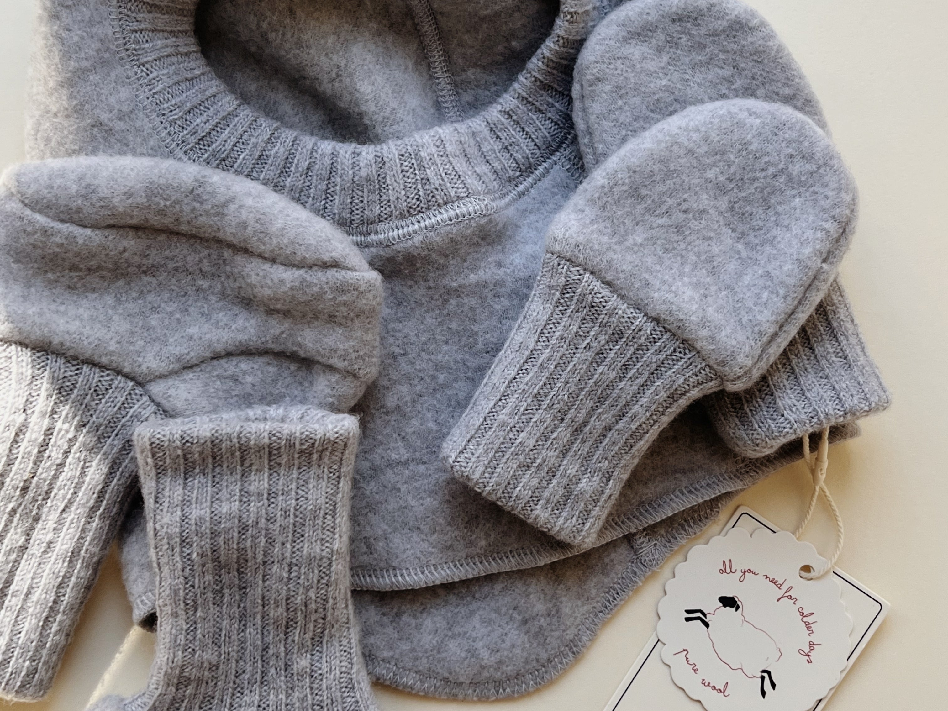 Konges Sløjd A/S MITTENS grey melange