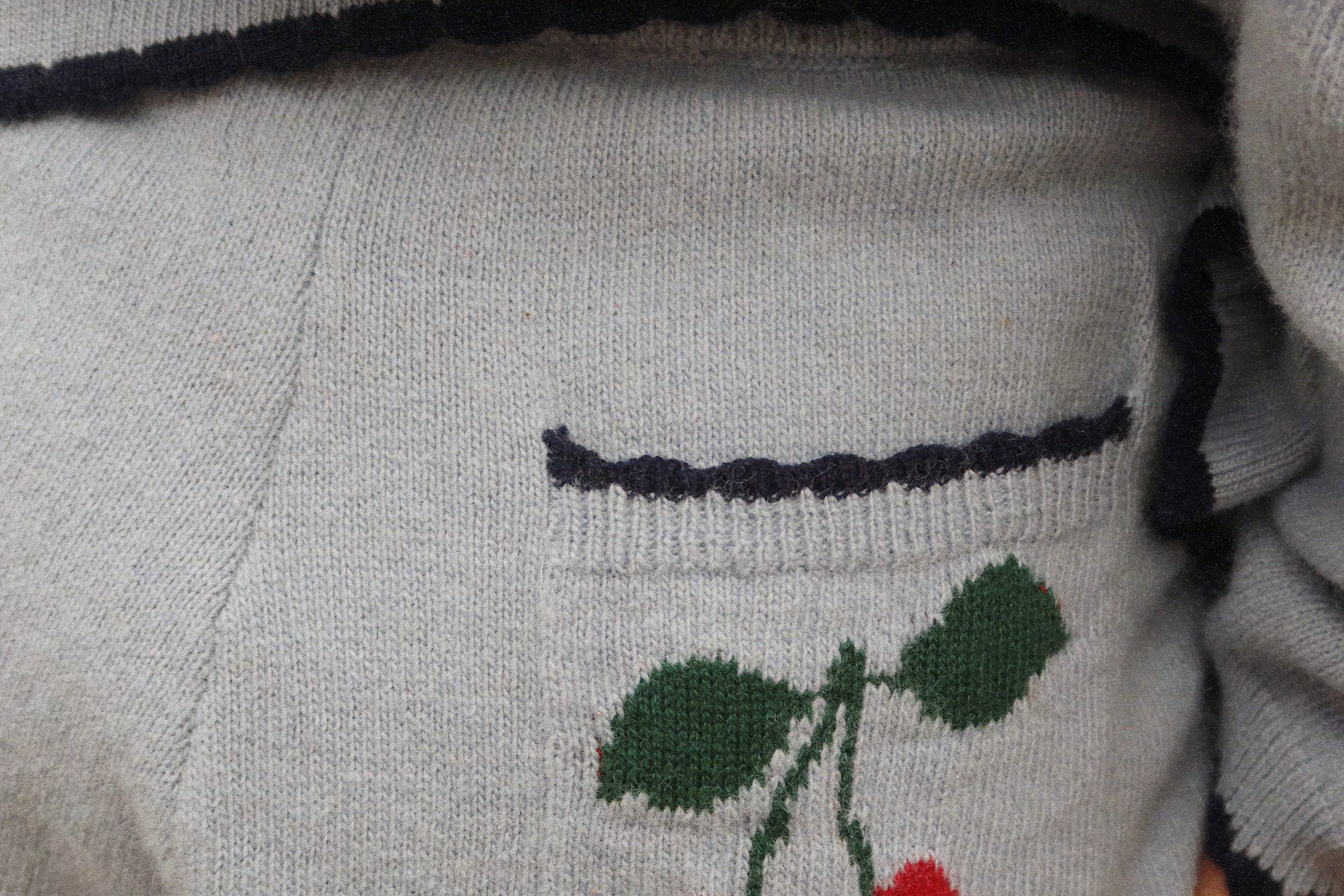 Konges Sløjd A/S KNITTED PANTS blue fog