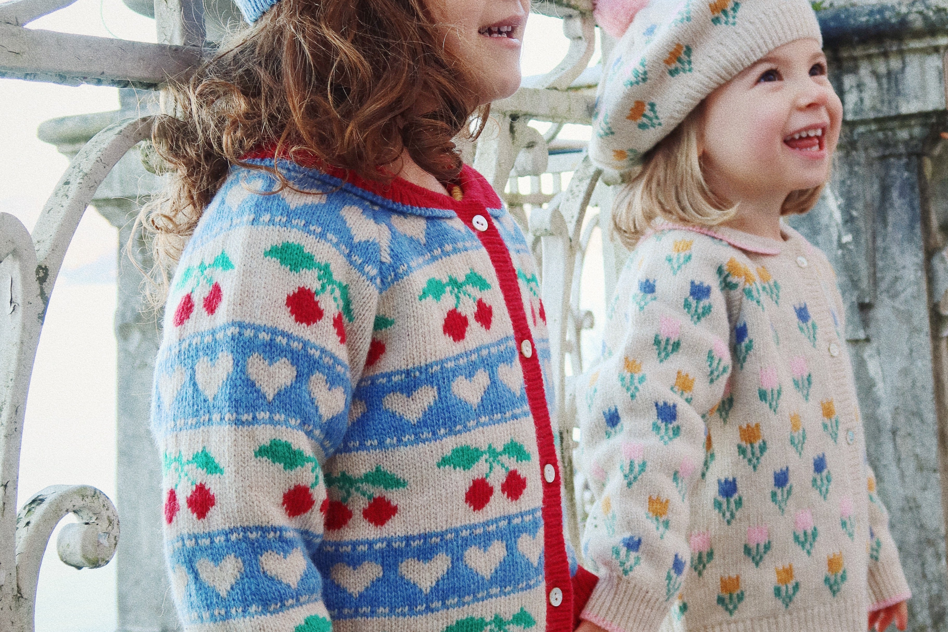 Konges Sløjd A/S KNITTED CARDIGANS cherry stripe