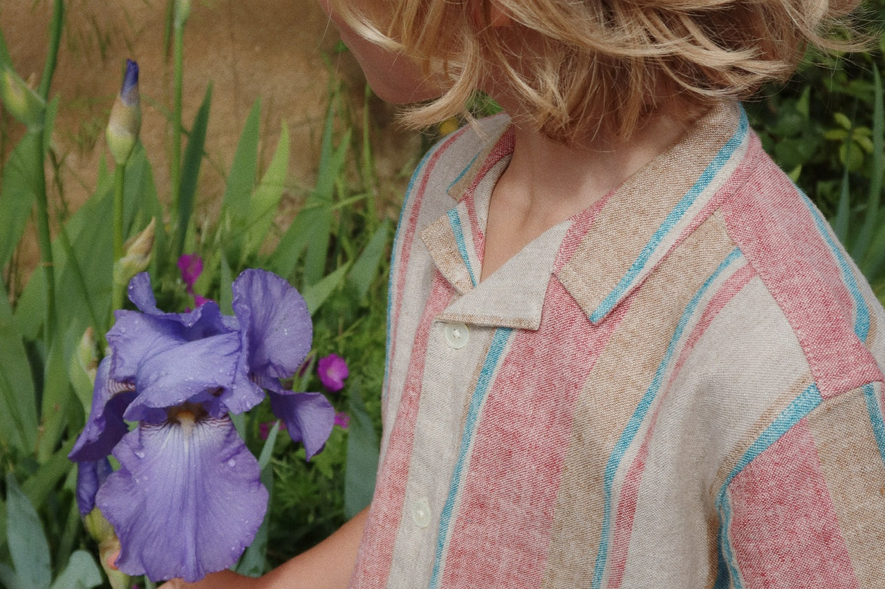 Konges Sløjd A/S WOVEN SHORT SLEEVE SHIRTS stan stripe