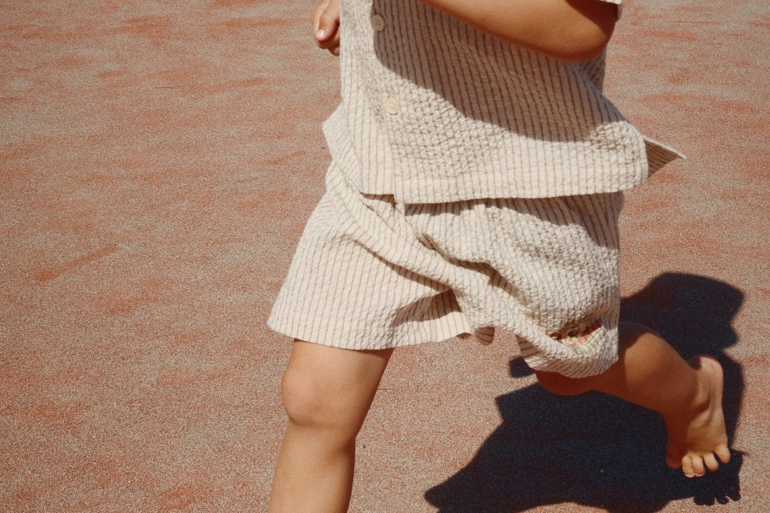 Konges Sløjd A/S WOVEN SHORTS & BLOOMERS stripe bluie