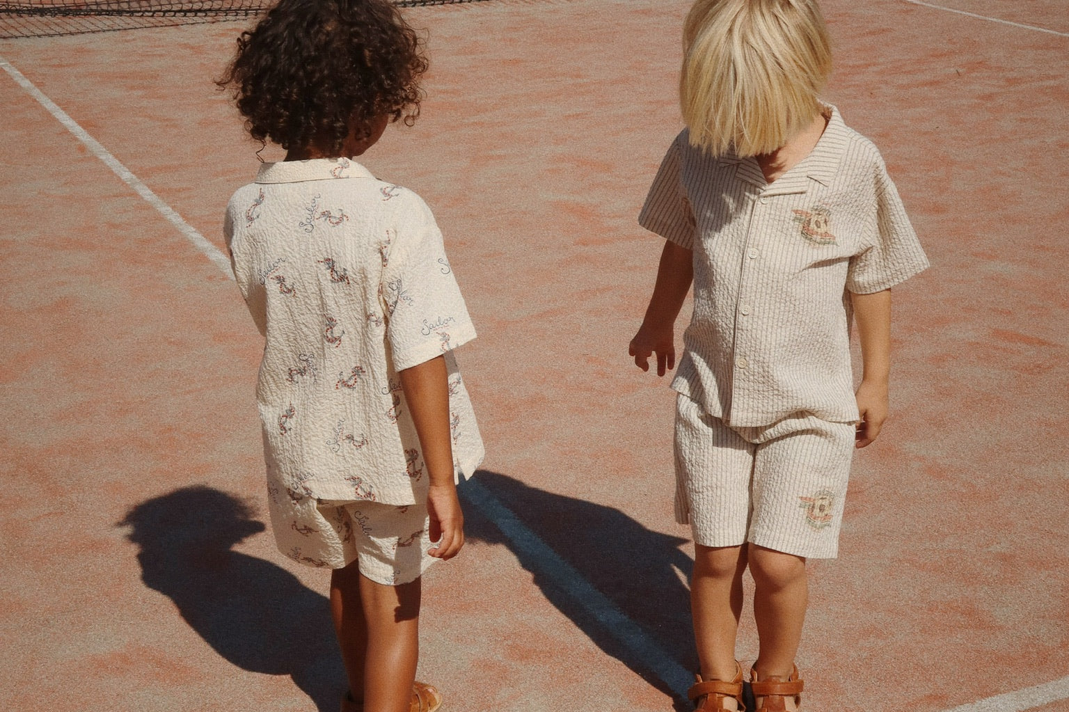 Konges Sløjd A/S WOVEN SHORT SLEEVE SHIRTS stripe bluie