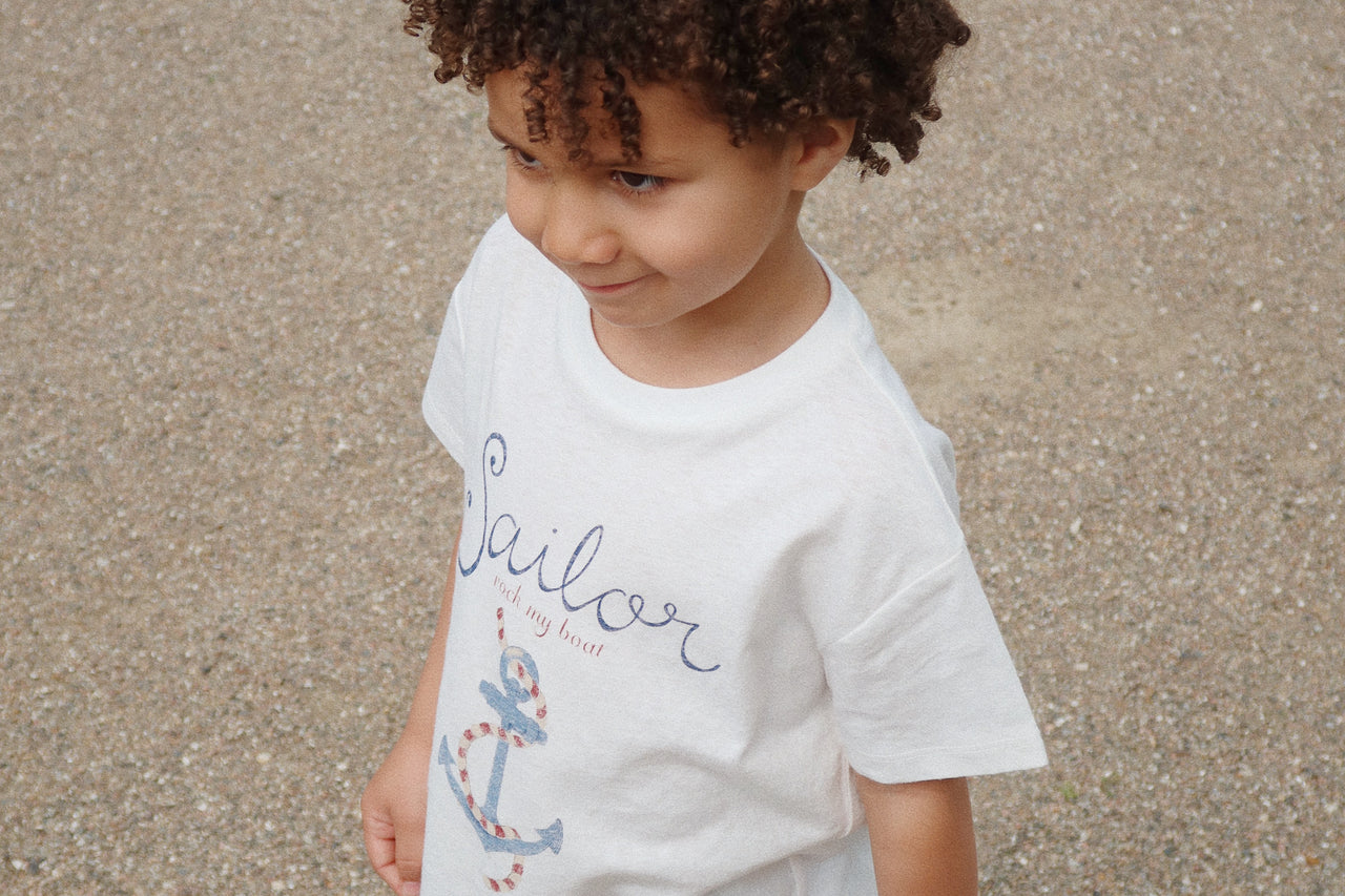 Konges Sløjd A/S JERSEY T-SHIRTS off white/sailor