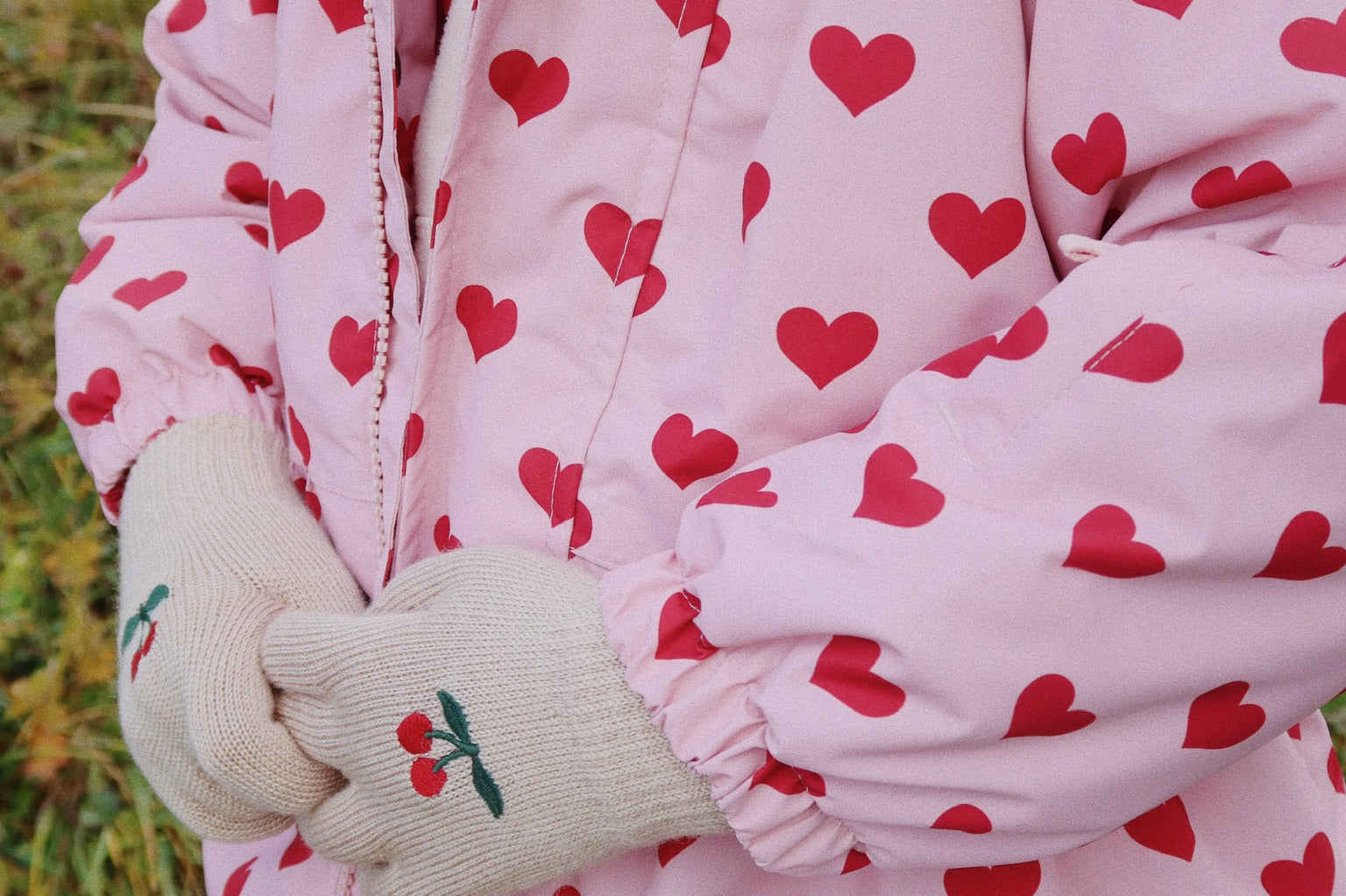 Konges Sløjd A/S GLOVES cherry/stripe