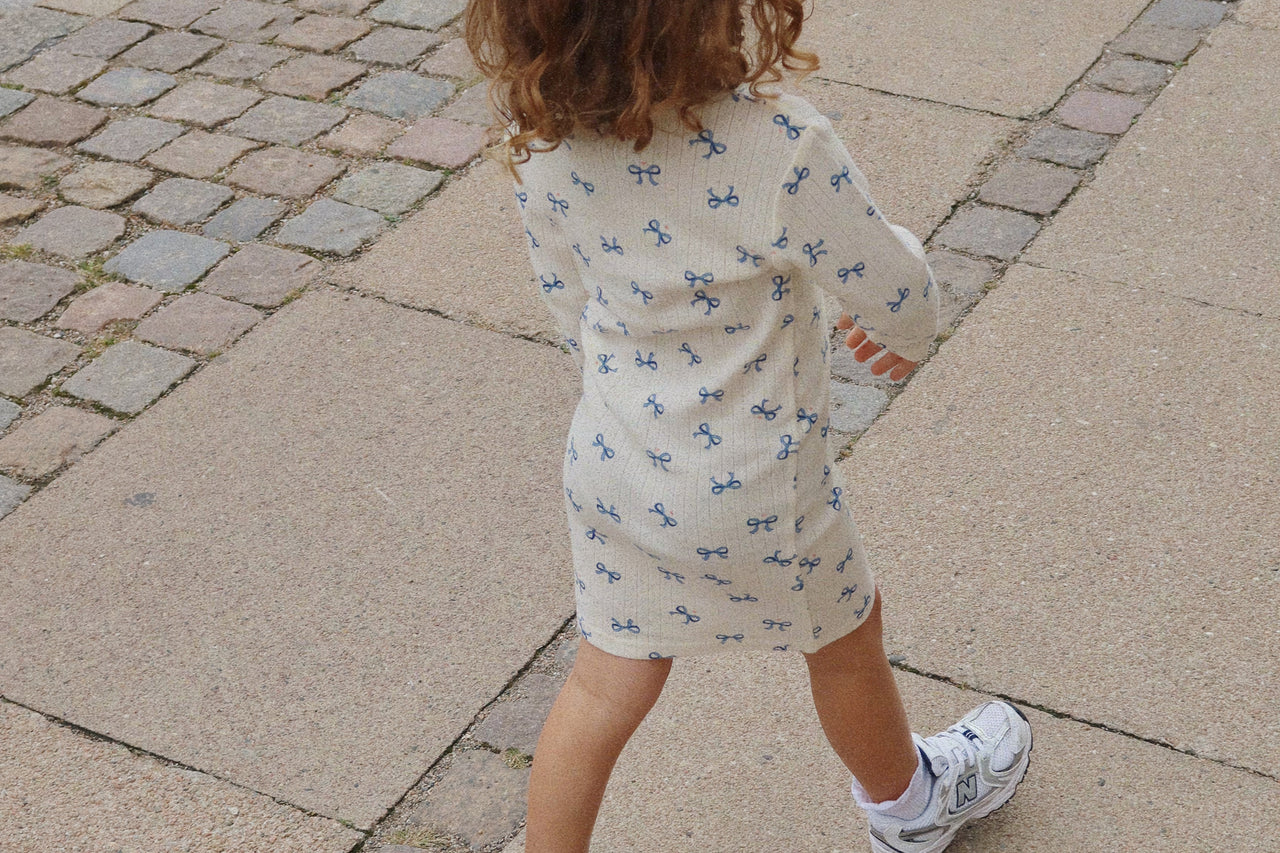Konges Sløjd A/S JERSEY DRESSES bow bleu