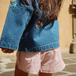 Konges Sløjd A/S WOVEN SHORTS & BLOOMERS basil/orchid/bleu stripe