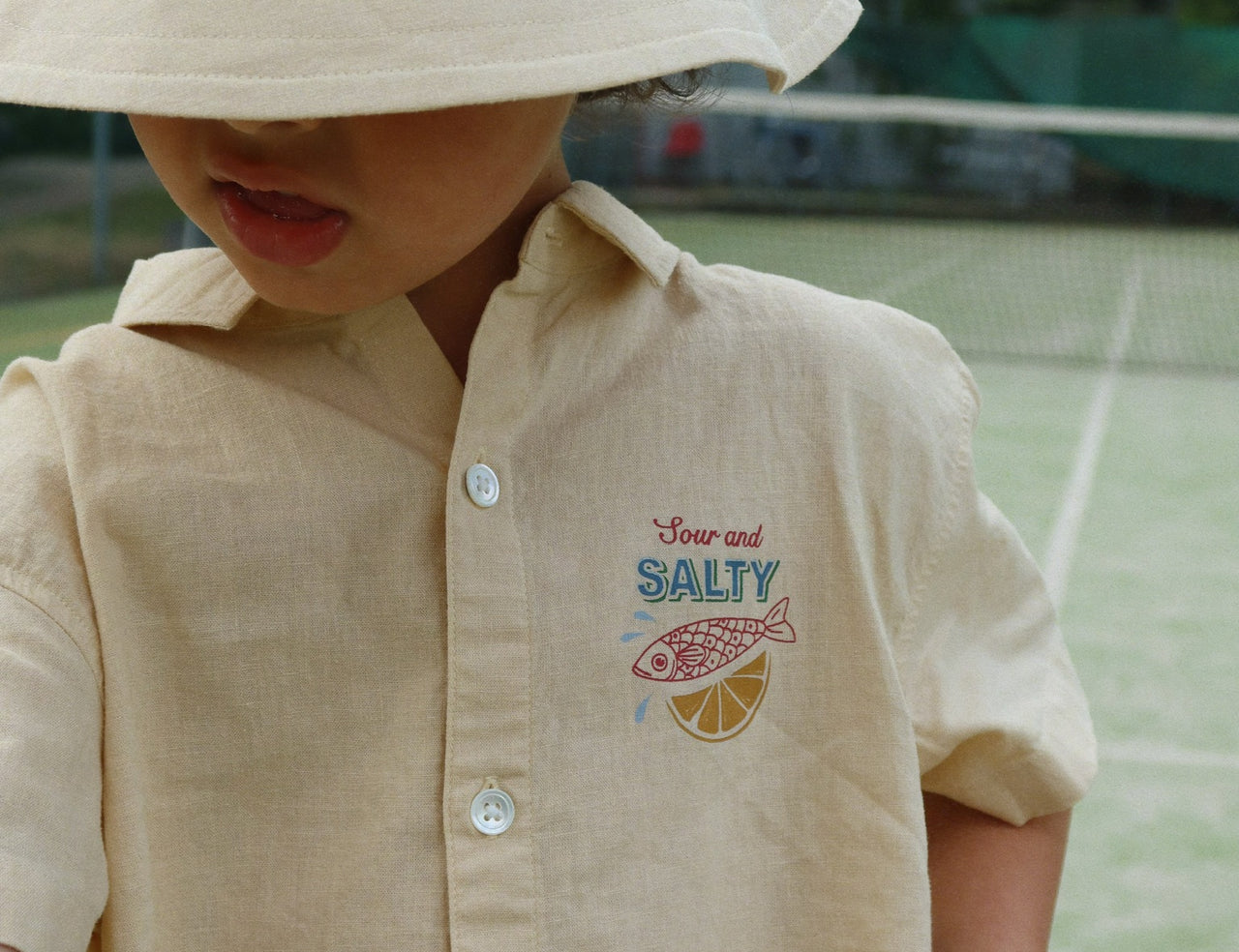 Konges Sløjd A/S WOVEN SHORT SLEEVE SHIRTS sea mist