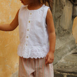 Konges Sløjd A/S WOVEN SHORT SLEEVE SHIRTS bright white