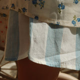 Konges Sløjd A/S WOVEN SHORTS & BLOOMERS basil/orchid/bleu stripe