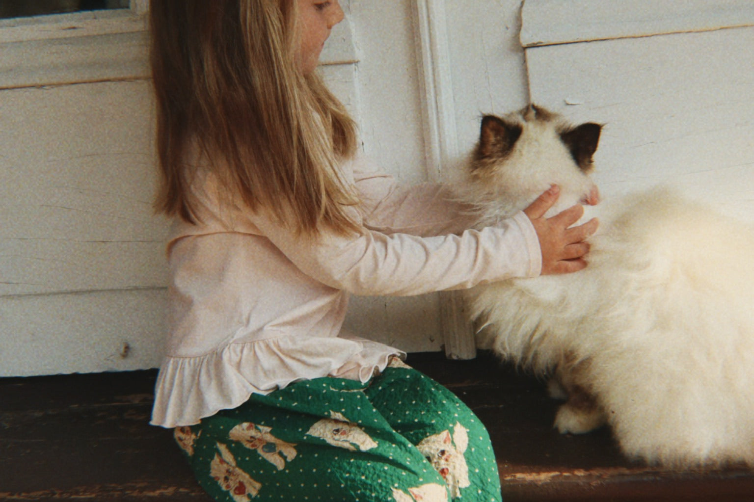 Konges Sløjd A/S WOVEN PANTS dot miao verde