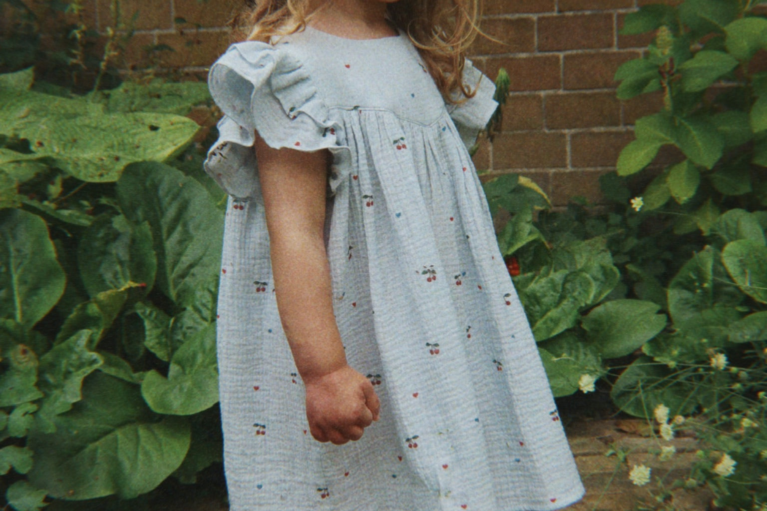 Konges Sløjd A/S WOVEN DRESSES cherry blue coeur