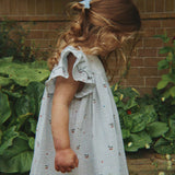 Konges Sløjd A/S WOVEN DRESSES cherry blue coeur