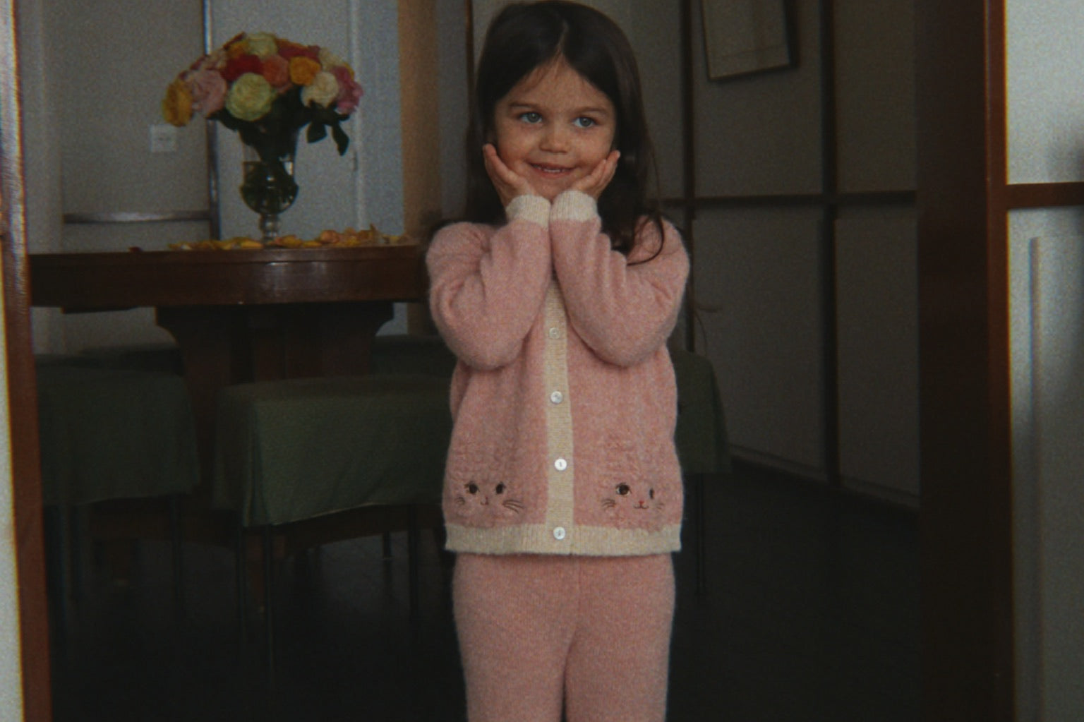 Konges Sløjd A/S KNITTED PANTS silver pink