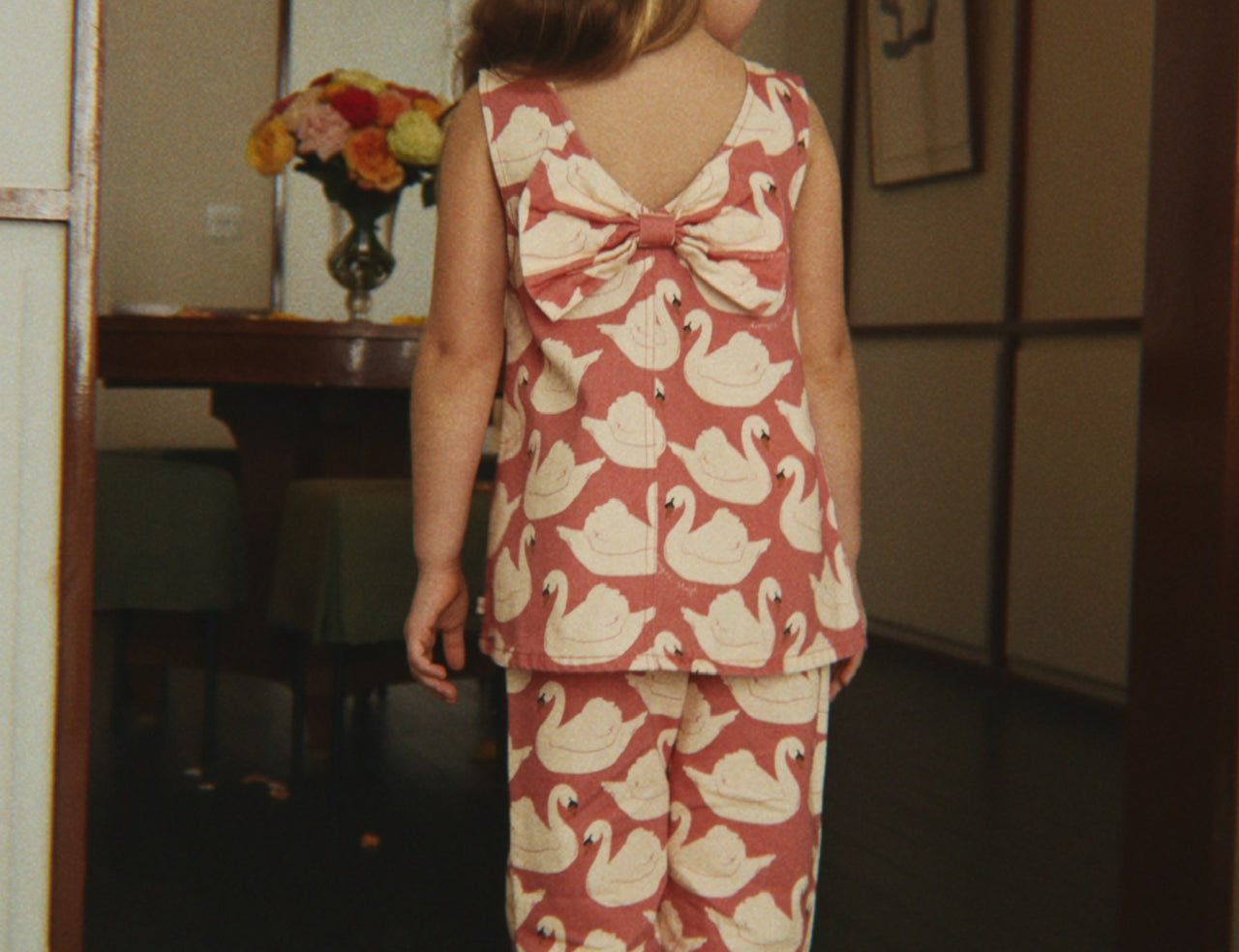 Konges Sløjd A/S WOVEN DRESSES swan rose