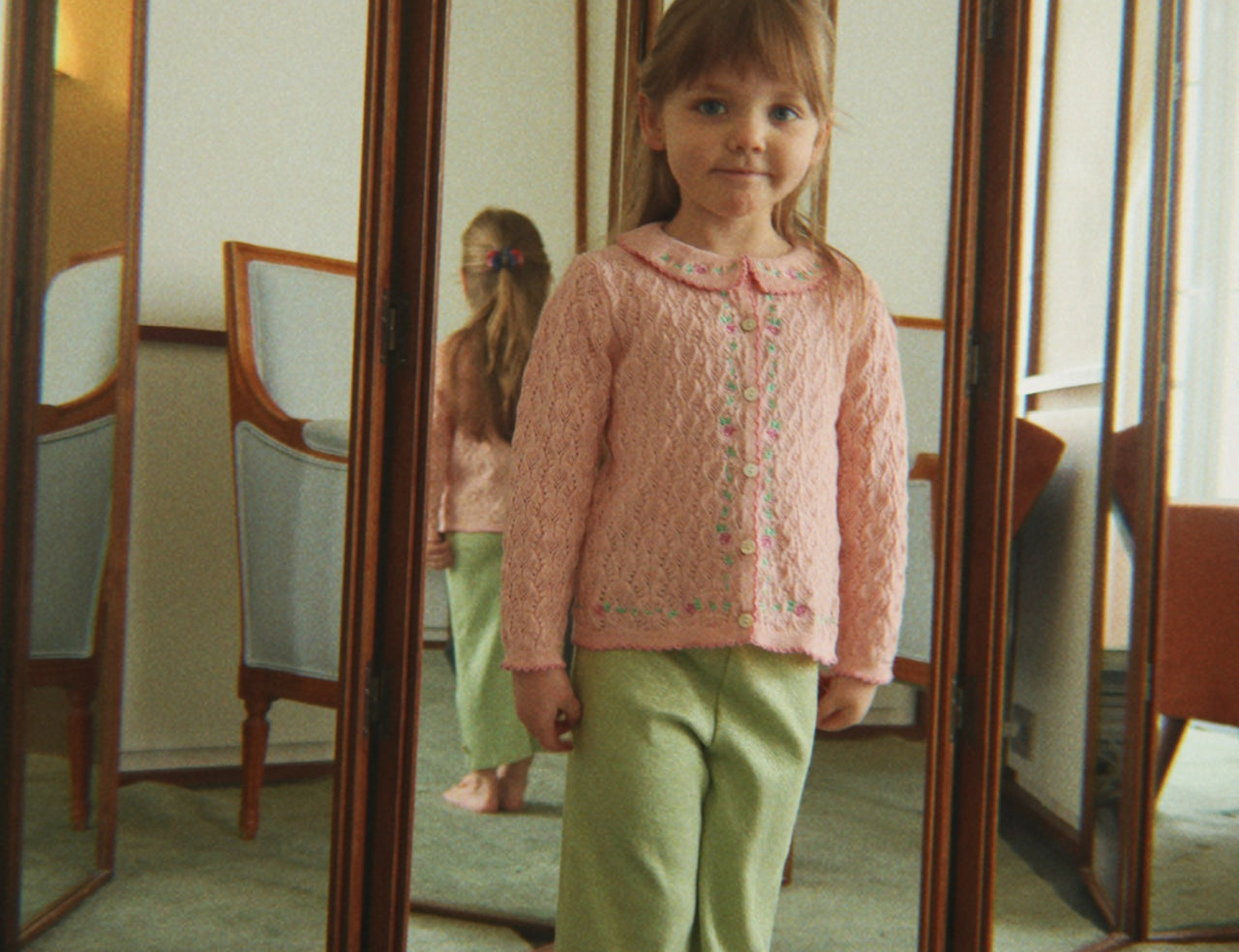 Konges Sløjd A/S JERSEY PANTS leek green