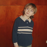 Konges Sløjd A/S WOVEN PANTS milk verte stripe