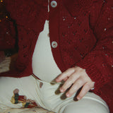 Konges Sløjd A/S KNITTED CARDIGANS red dahlia