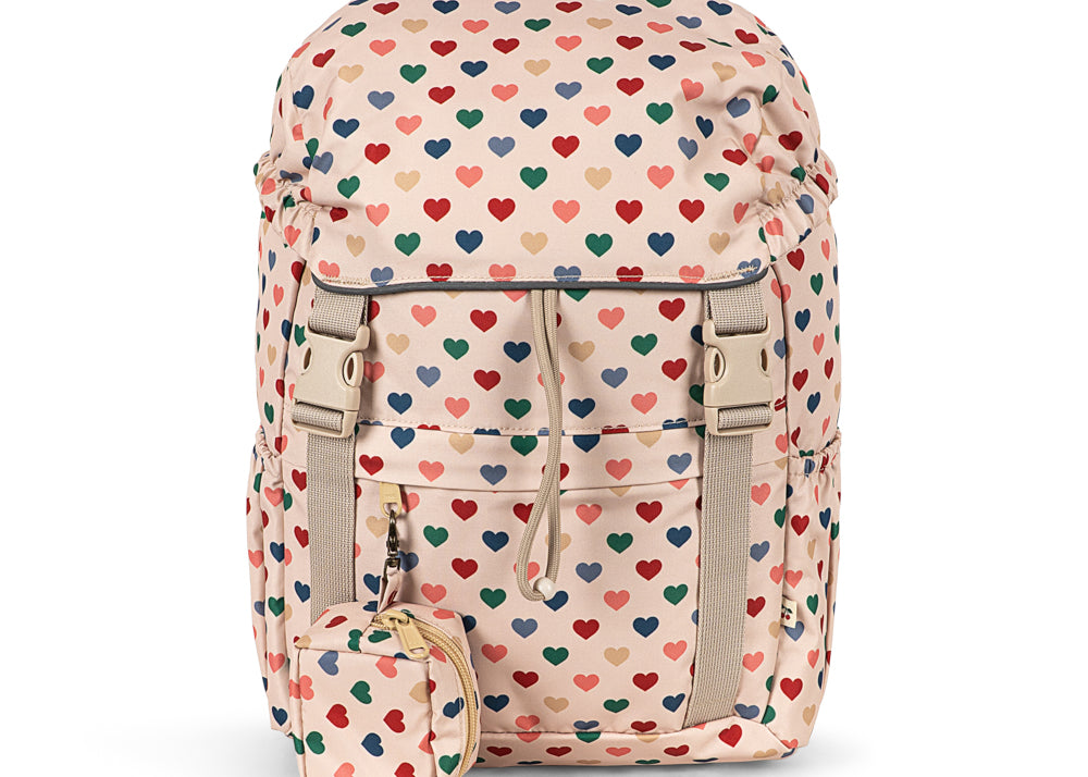 Konges Sløjd A/S SCHOOLBAG coeur colorè frappe