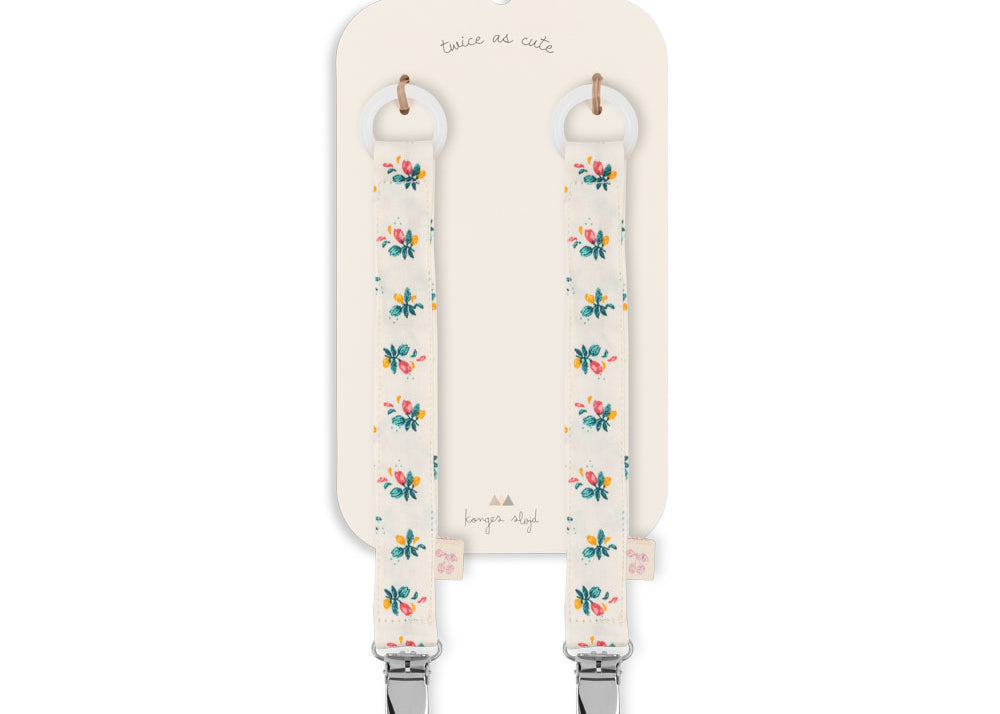 Konges Sløjd A/S PACIFIERS fleur coloré