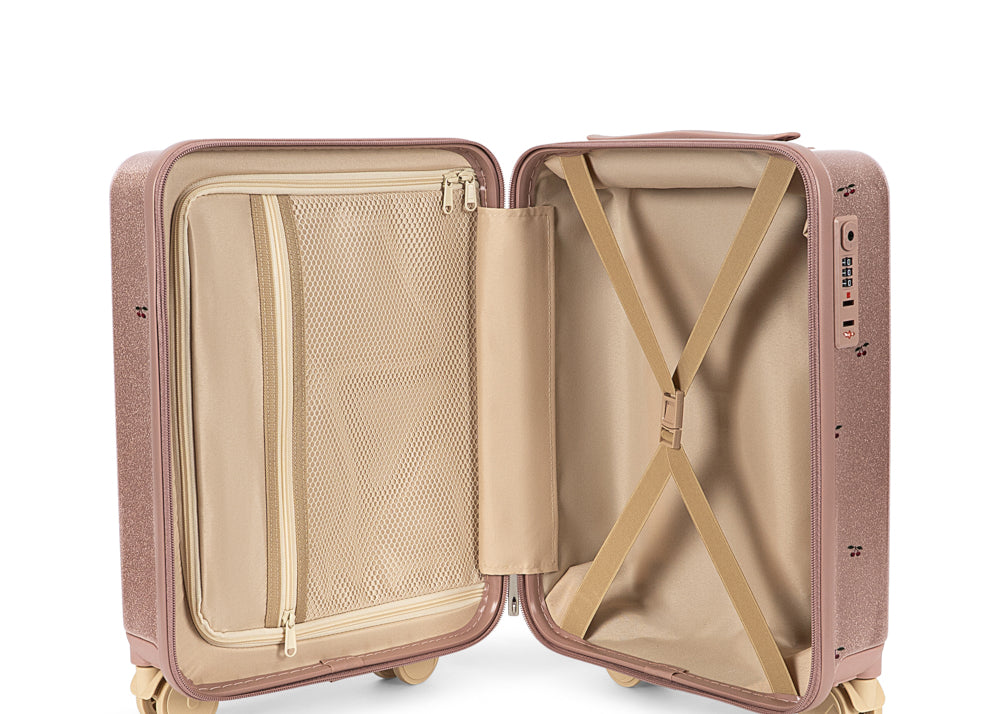 Konges Sløjd A/S TRAVEL SUITCASE cherry glitter