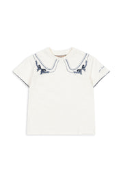 Konges Sløjd A/S JERSEY T-SHIRTS off white/bow collar