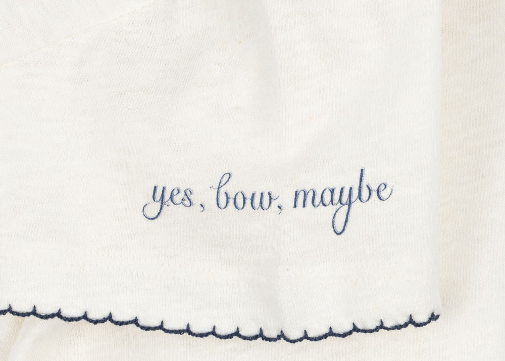 Konges Sløjd A/S JERSEY T-SHIRTS off white/bow collar