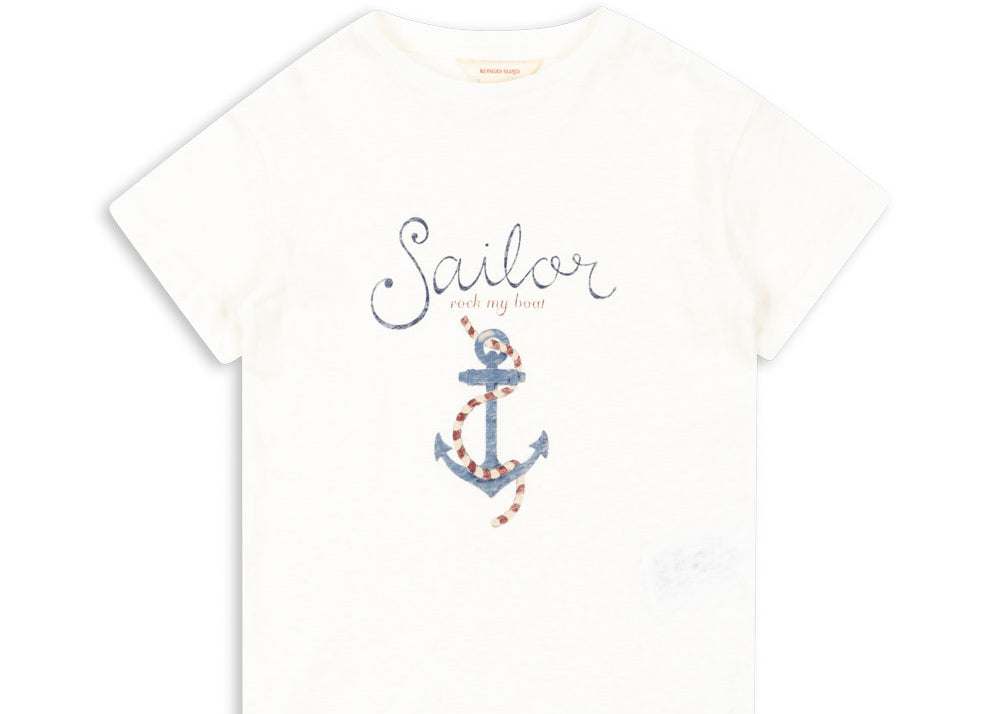 Konges Sløjd A/S JERSEY T-SHIRTS off white/sailor