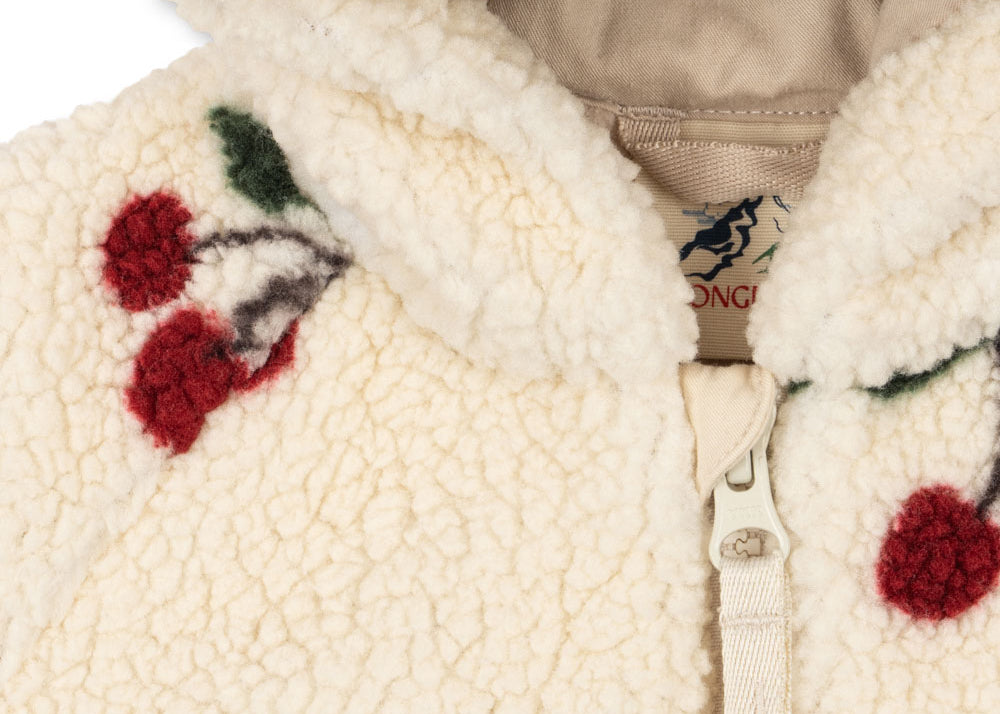 Konges Sløjd A/S PADDED ONESIES ma grande cerise