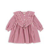 Konges Sløjd A/S WOVEN DRESSES sangria/butter check