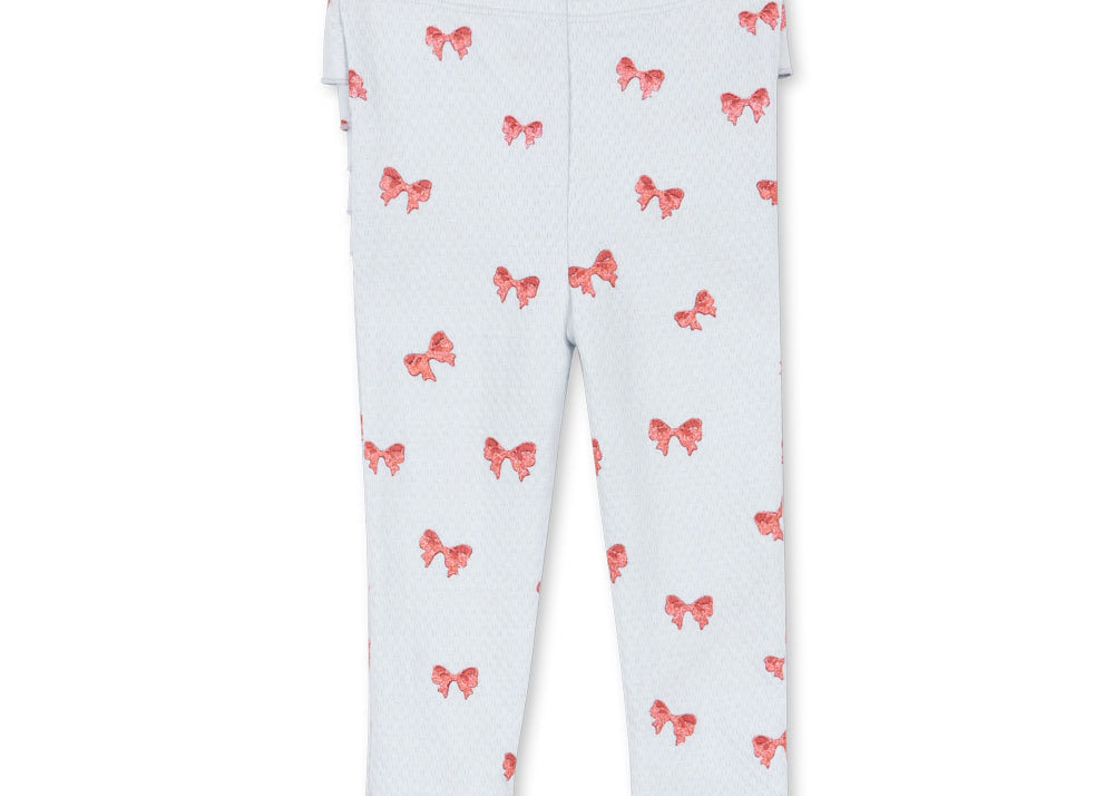 Konges Sløjd A/S JERSEY PANTS rosia blue bow