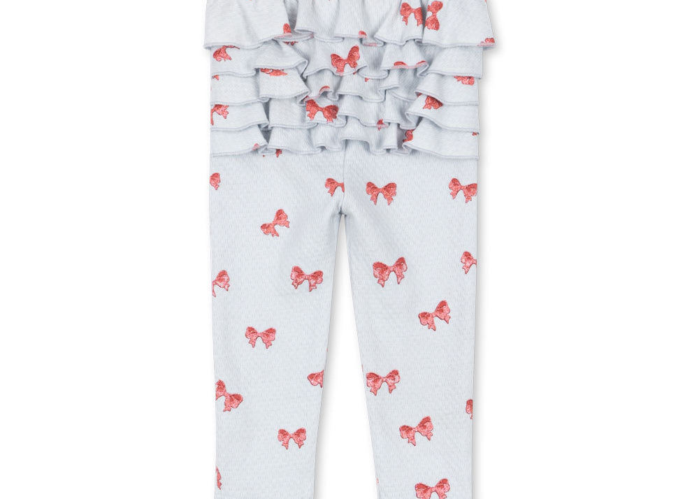 Konges Sløjd A/S JERSEY PANTS rosia blue bow