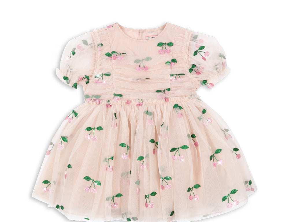 Konges Sløjd A/S WOVEN DRESSES ma grande cerise pink glitter