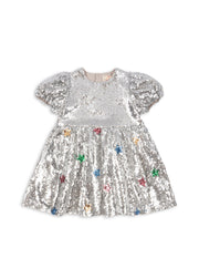 Konges Sløjd A/S WOVEN DRESSES star sequin silver