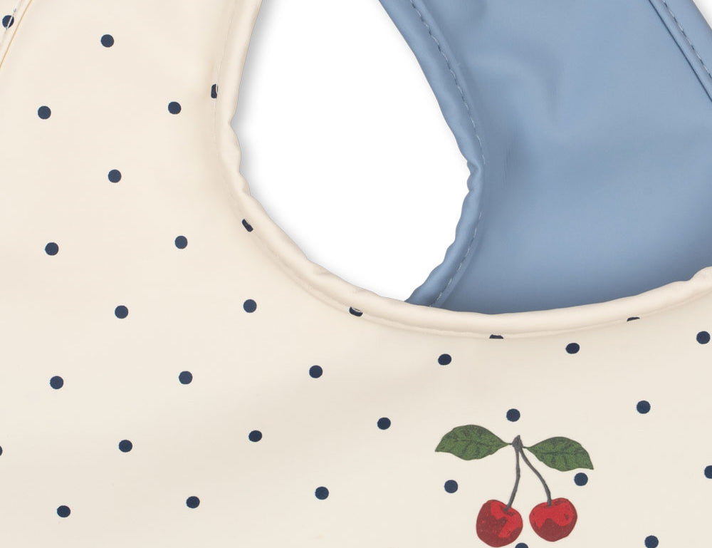 Konges Sløjd A/S DINNER BIBS navy dot/rain washed