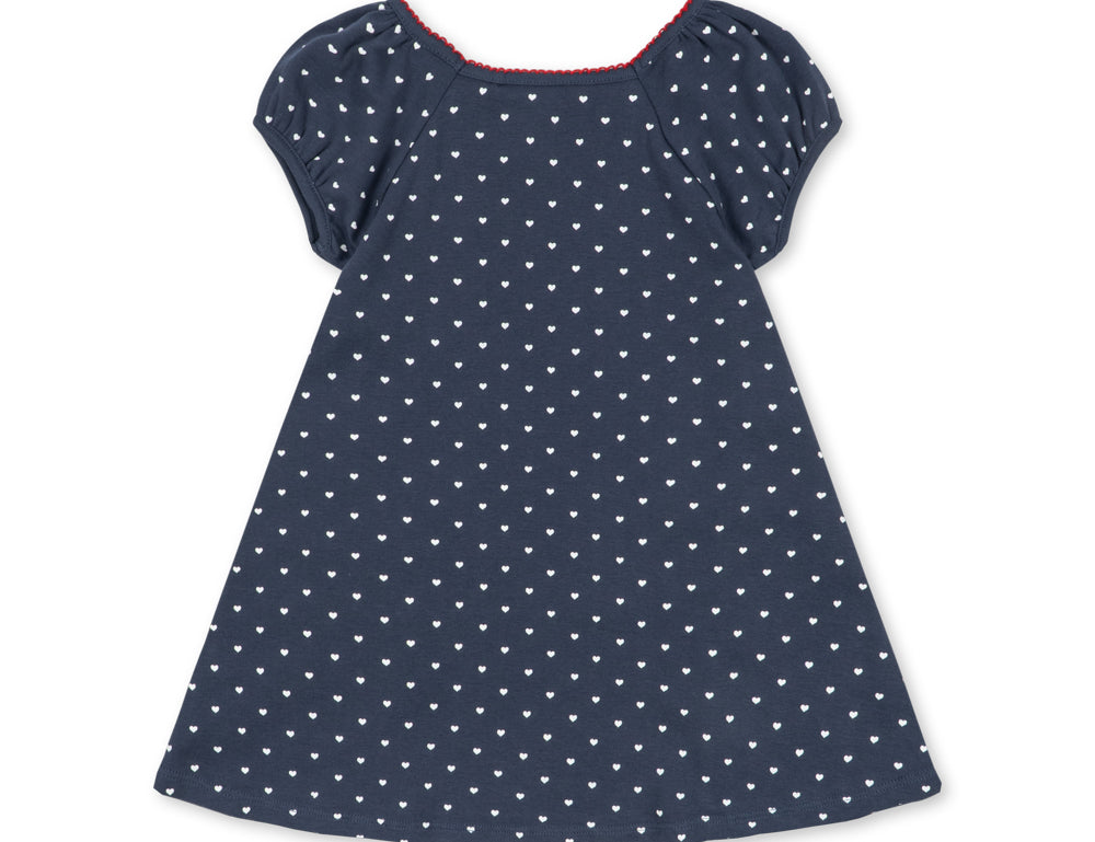 Konges Sløjd A/S JERSEY DRESSES heart blues
