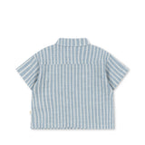 Konges Sløjd A/S WOVEN SHORT SLEEVE SHIRTS trio bleu stripe