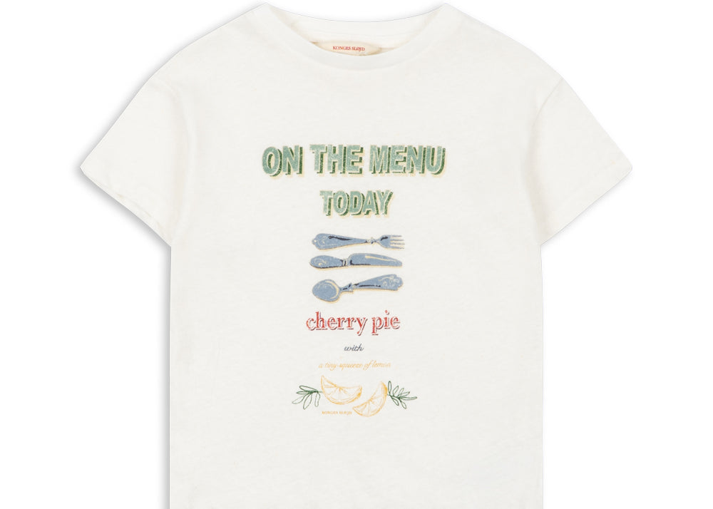 Konges Sløjd A/S JERSEY T-SHIRTS off white/on the menu