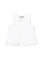 Konges Sløjd A/S WOVEN SHORT SLEEVE SHIRTS bright white
