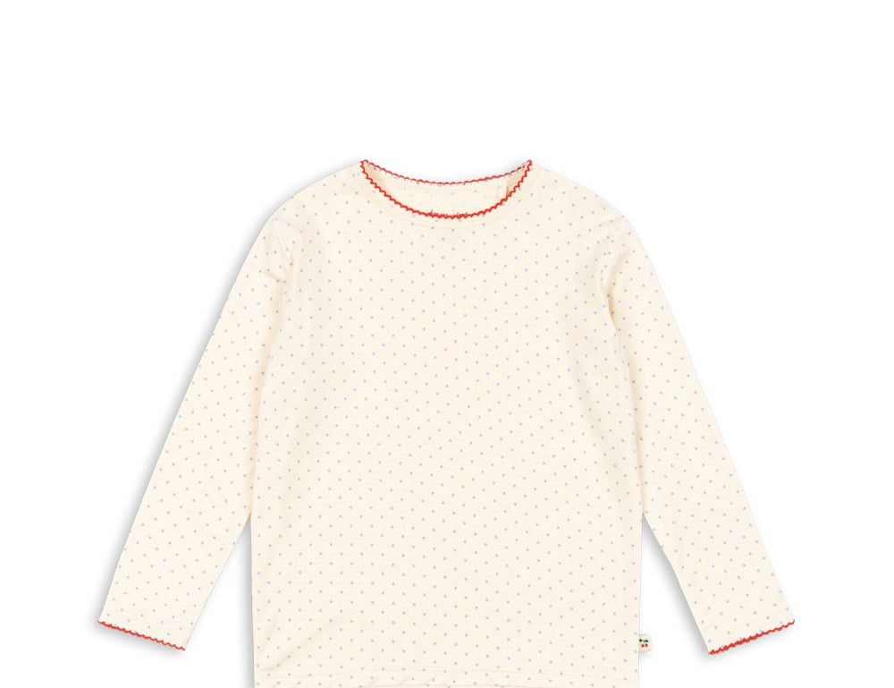 Konges Sløjd A/S JERSEY BLOUSES blue kitty dot