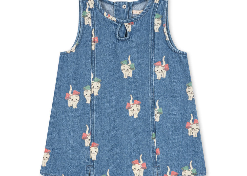 Konges Sløjd A/S WOVEN DRESSES bow kitty denim