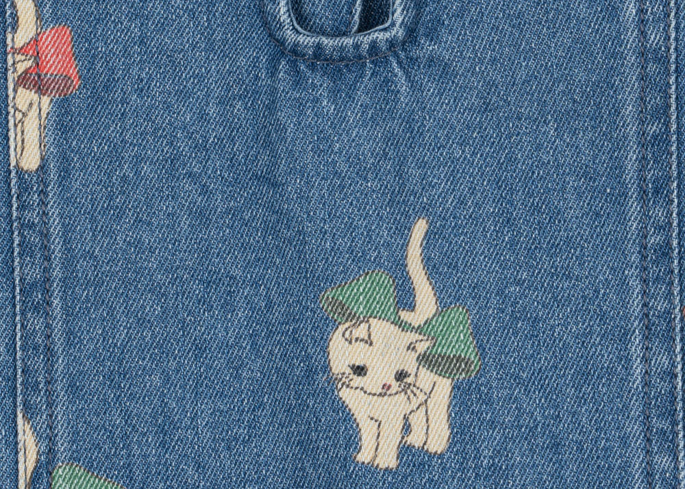 Konges Sløjd A/S WOVEN DRESSES bow kitty denim