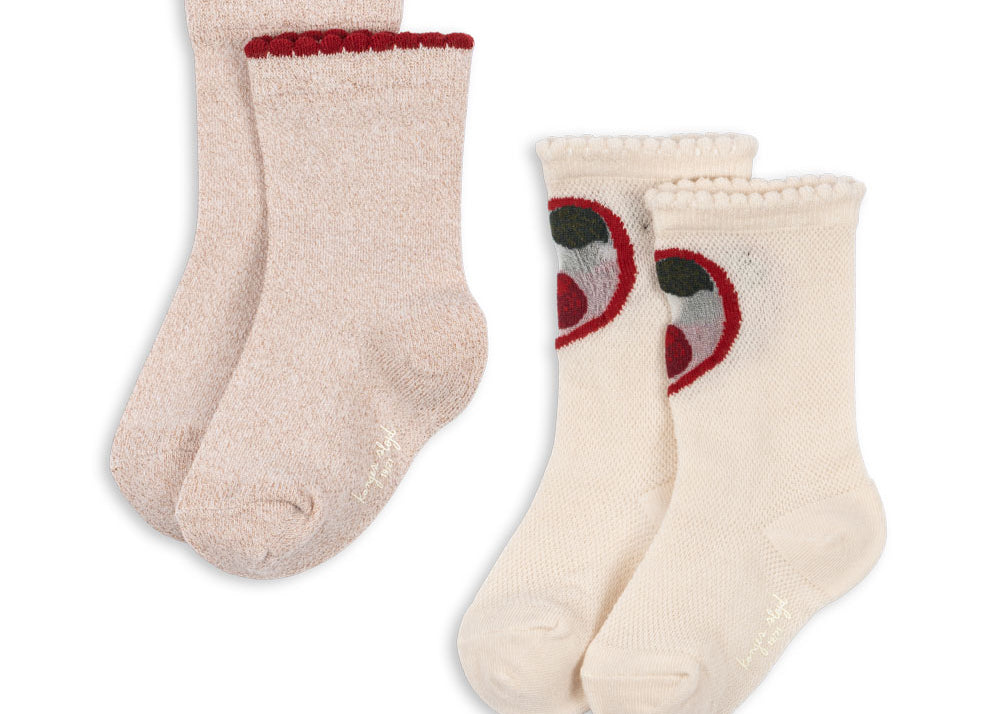 Konges Sløjd A/S SOCKS cherry/rose