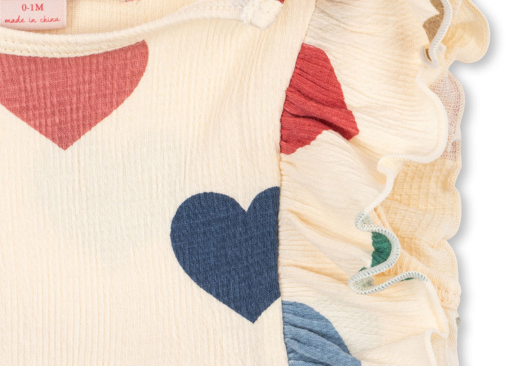 Konges Sløjd A/S JERSEY ROMPERS & JUMPSUITS bon coeur coloré