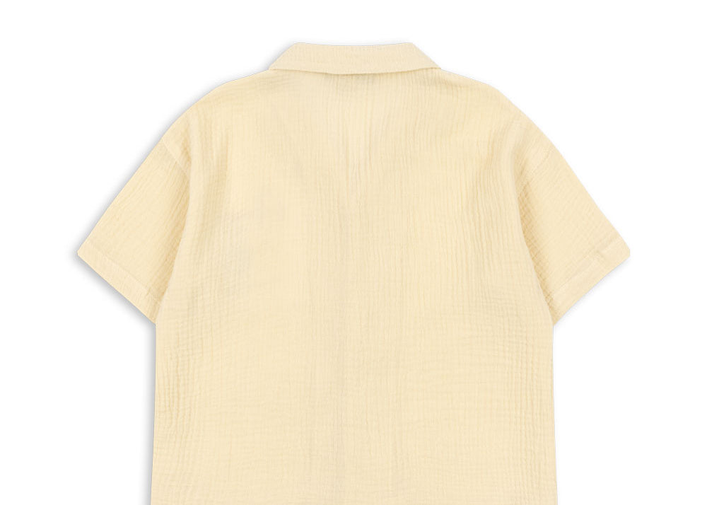 Konges Sløjd A/S WOVEN SHORT SLEEVE SHIRTS sea mist