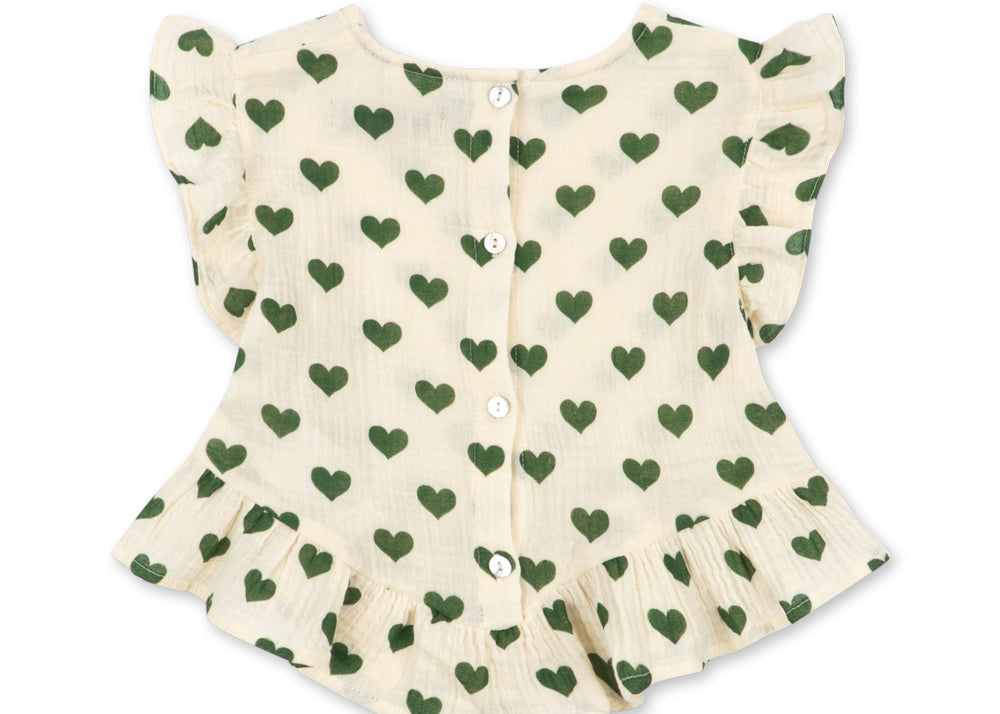 Konges Sløjd A/S WOVEN SHORT SLEEVE SHIRTS amour verde