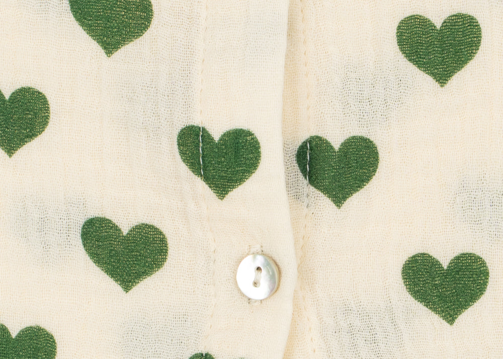 Konges Sløjd A/S WOVEN SHORT SLEEVE SHIRTS amour verde