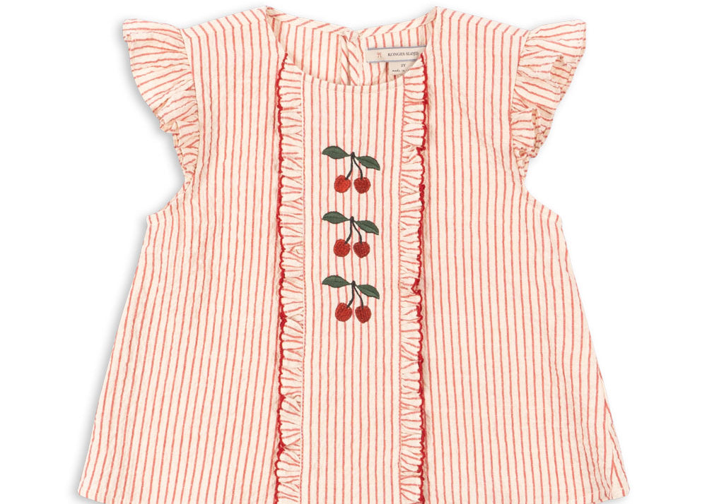 Konges Sløjd A/S WOVEN SHORT SLEEVE SHIRTS amour stripe